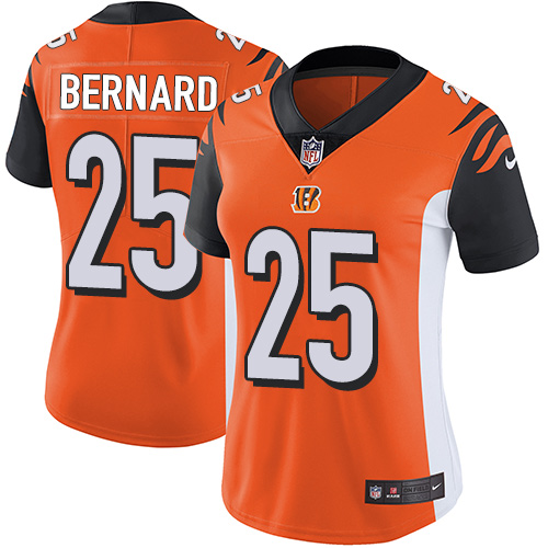 Nike Bengals #25 Giovani Bernard Orange Alternate Women's Stitched NFL Vapor Untouchable Limited Jersey